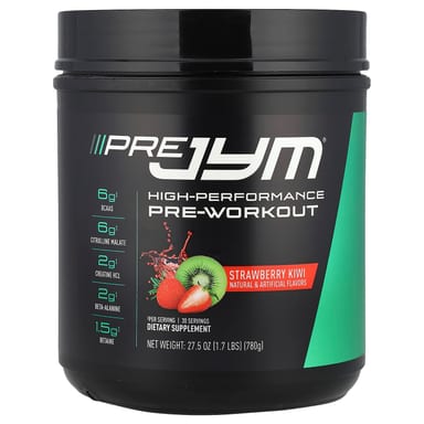 Предтренировочный комплекс JYM Supplement Science Pre JYM® High-Performance, вкус Strawberry Kiwi, 780 г