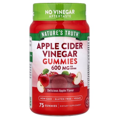 Яблочный уксус Nature's Truth, вкус Apple, 75 жевательных пастилок