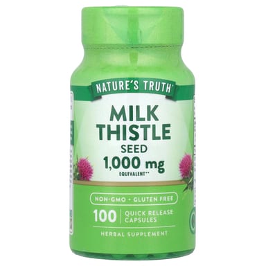 Расторопша Nature's Truth Seed 100 Quick Release Capsules, 1000 мг, капсулы
