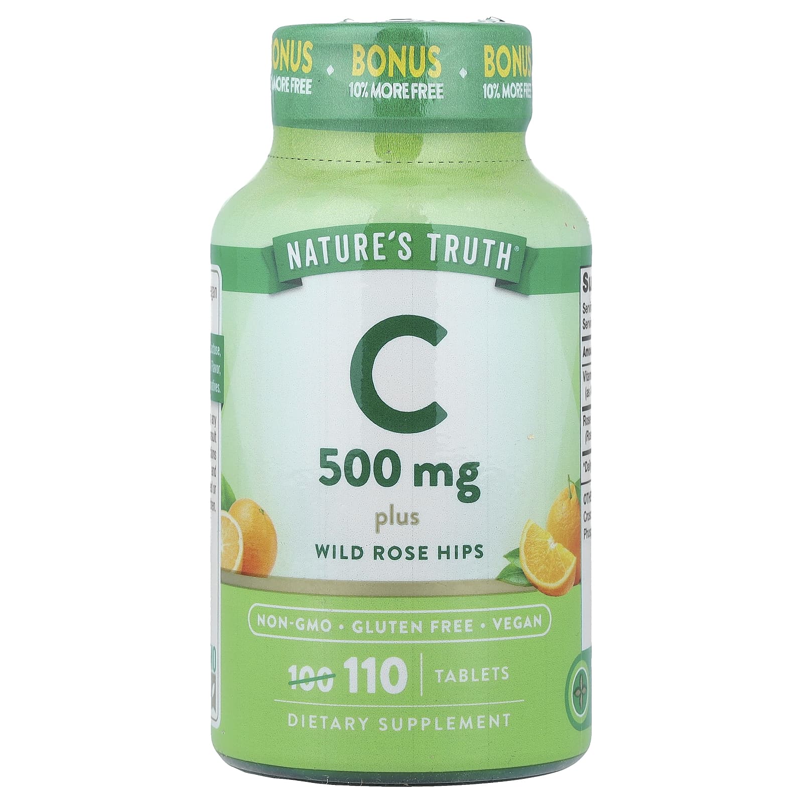 Витамин C Nature's Truth Plus Wild Rose Hips, 110 таблеток