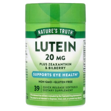 Зеаксантин Nature's Truth 39 Quick Release, вкус Lutein Plus Zeaxanthin & Bilberry, мягкие капсулы