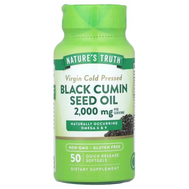 Кумин Nature's Truth Black Oil, 1000 мг, мягкие капсулы