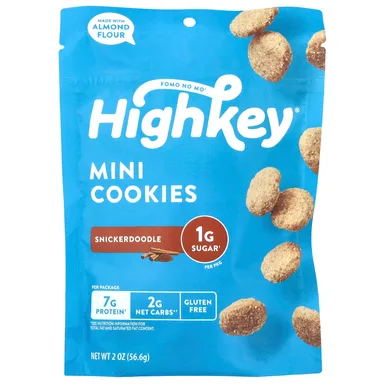 Фото товара: Печенье HighKey Mini, Snickerdoodle, 56.6 г