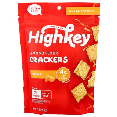 Крекеры HighKey Almond Flour, оттенок Cheddar, 56.6 г