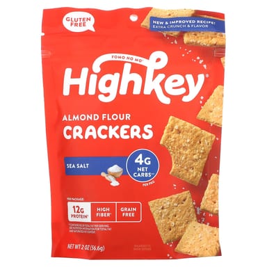 Крекеры HighKey Almond Flour Sea Salt, 56.6 г