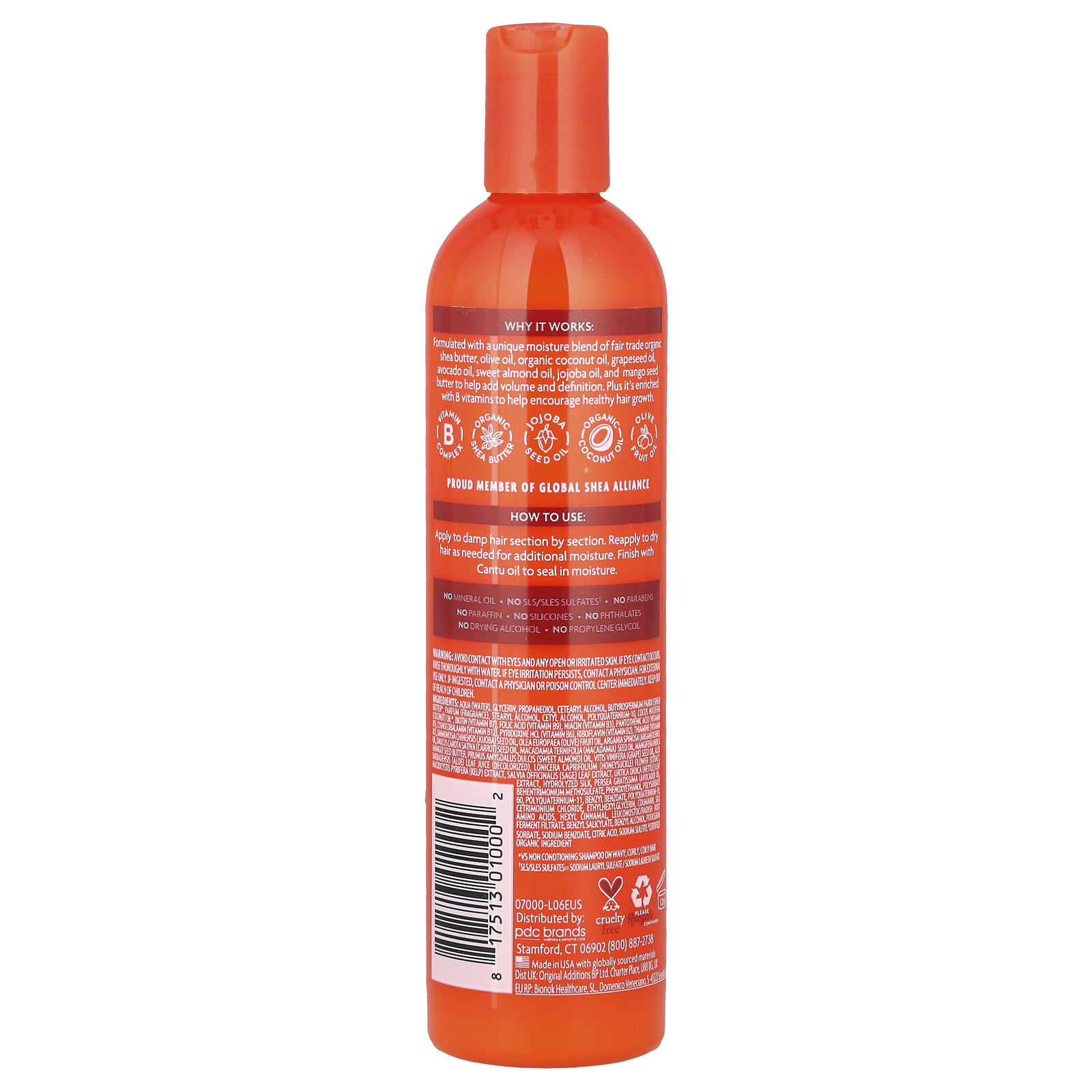 Крем Cantu Shea Butter Moisturizing Curl Activator, 355 мл — фото 2
