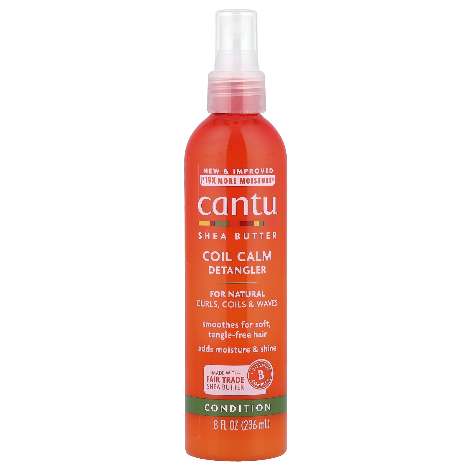 Спрей для распутывания волос Cantu Shea Butter Coil Calm For Natural Curls Coils & Waves, 236 мл