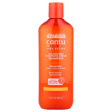 Фото товара: Шампунь Cantu Shea Butter Sulfate-Free Cleansing Cream For Natural Curls Coils & Waves, 400 мл, крем