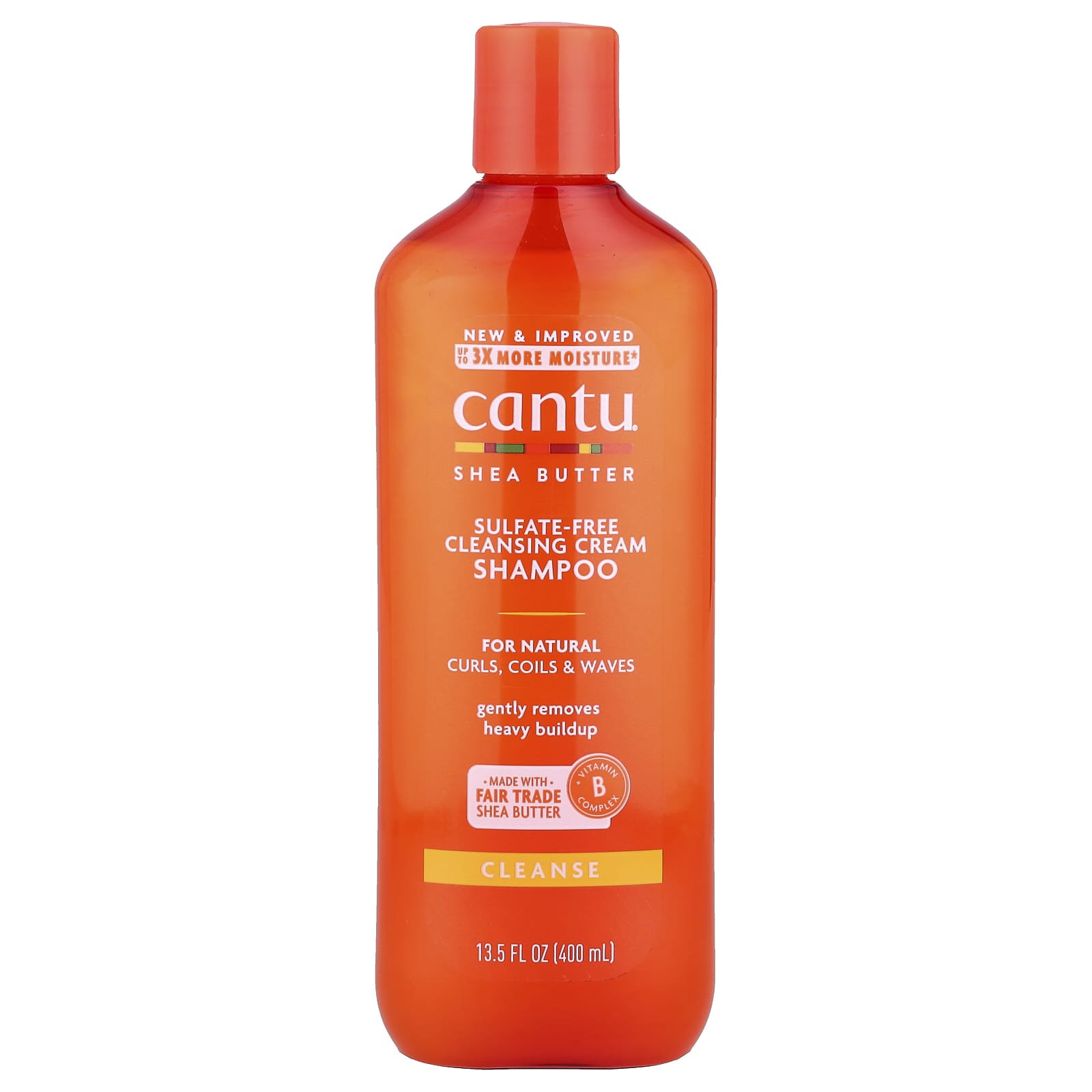 Шампунь Cantu Shea Butter Sulfate-Free Cleansing Cream For Natural Curls Coils & Waves, 400 мл, крем