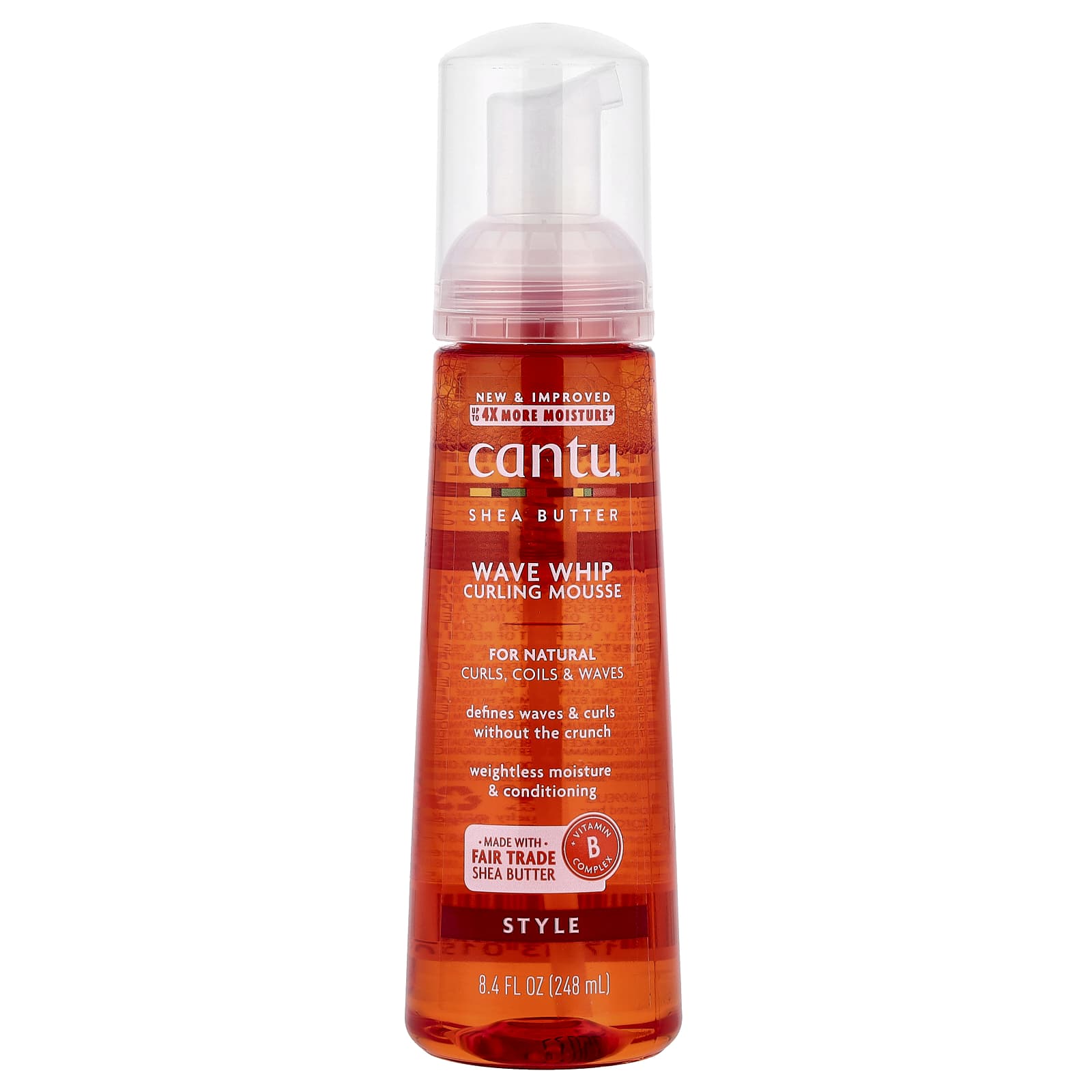 Мусс Cantu Shea Butter Wave Whip Curling, 248 мл