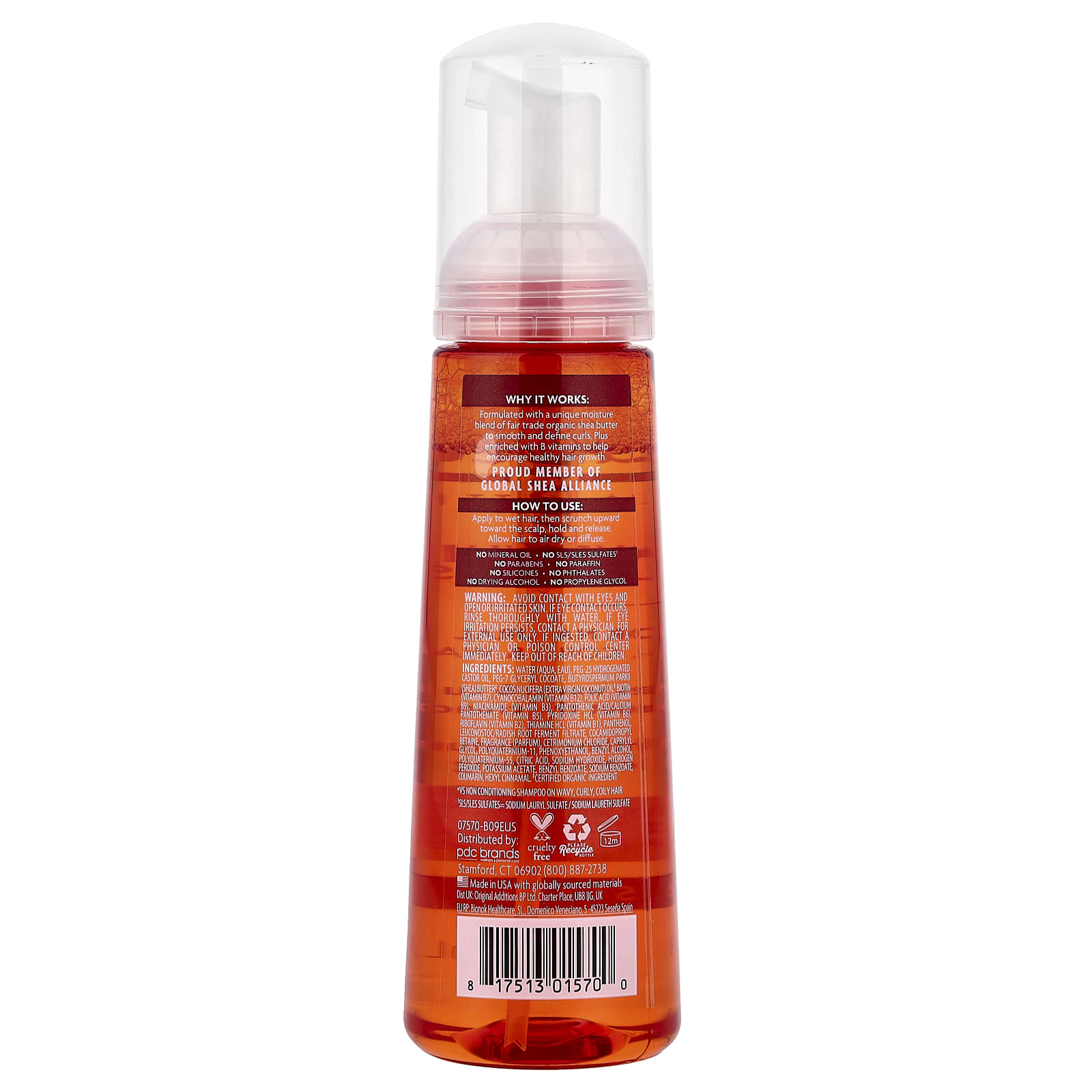 Мусс Cantu Shea Butter Wave Whip Curling, 248 мл — фото 2
