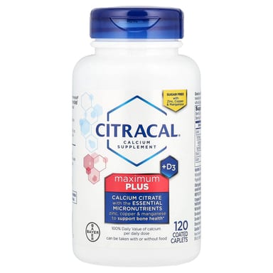 Добавка Citracal Calcium D3 Maximum Plus, оттенок 120 Coated Caplets