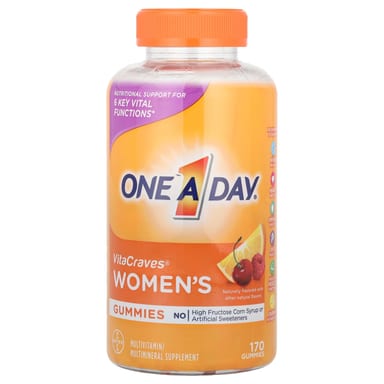 Мультивитамины One-A-Day VitaCraves® Women's /Multimineral Supplement Gummies, 170 жевательных пастилок