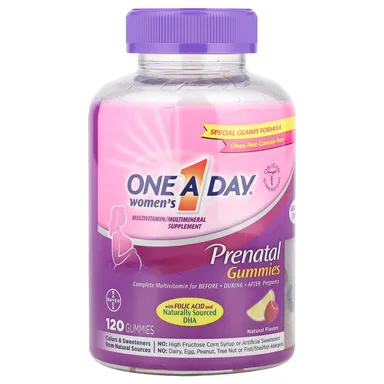 Фото товара: Фолиевая кислота One-A-Day Women's Prenatal Gummies with and DHA, 120 жевательных пастилок