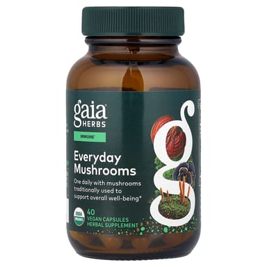 Грибной комплекс Gaia Herbs Everyday, 40 растительных капсул
