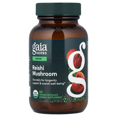 Рейши Gaia Herbs Mushroom, 40 растительных капсул