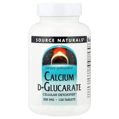 Кальций Source Naturals D-Glucarate, 500 мг, 120 таблеток