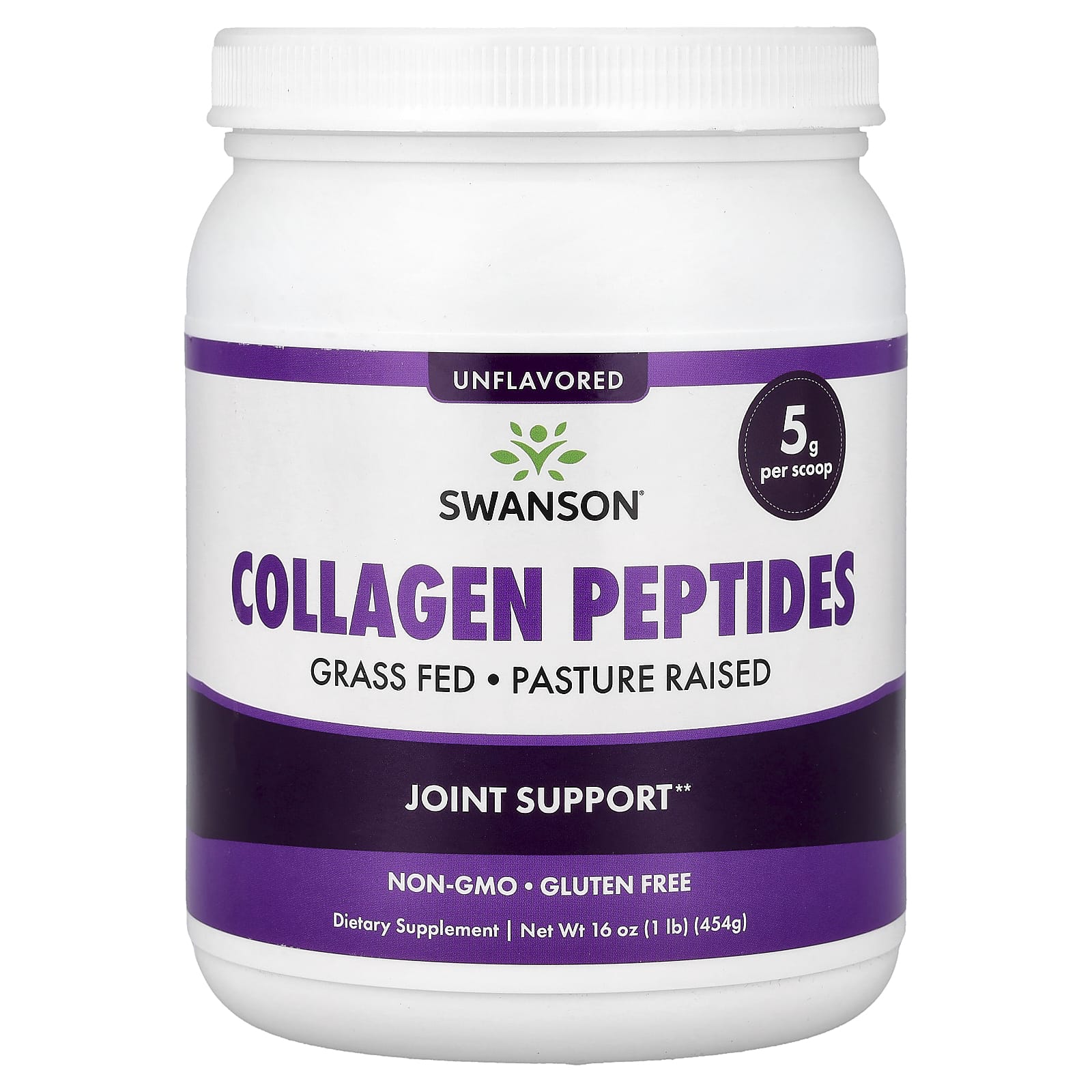 Коллаген Swanson Peptides, без вкуса, 454 г