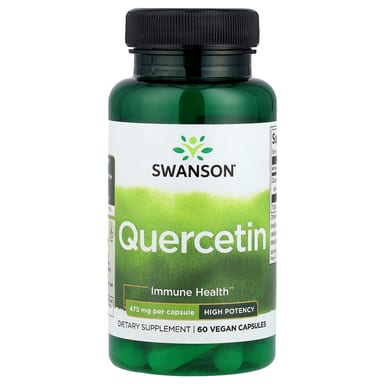 Кверцетин Swanson High Potency, 475 мг, 60 растительных капсул