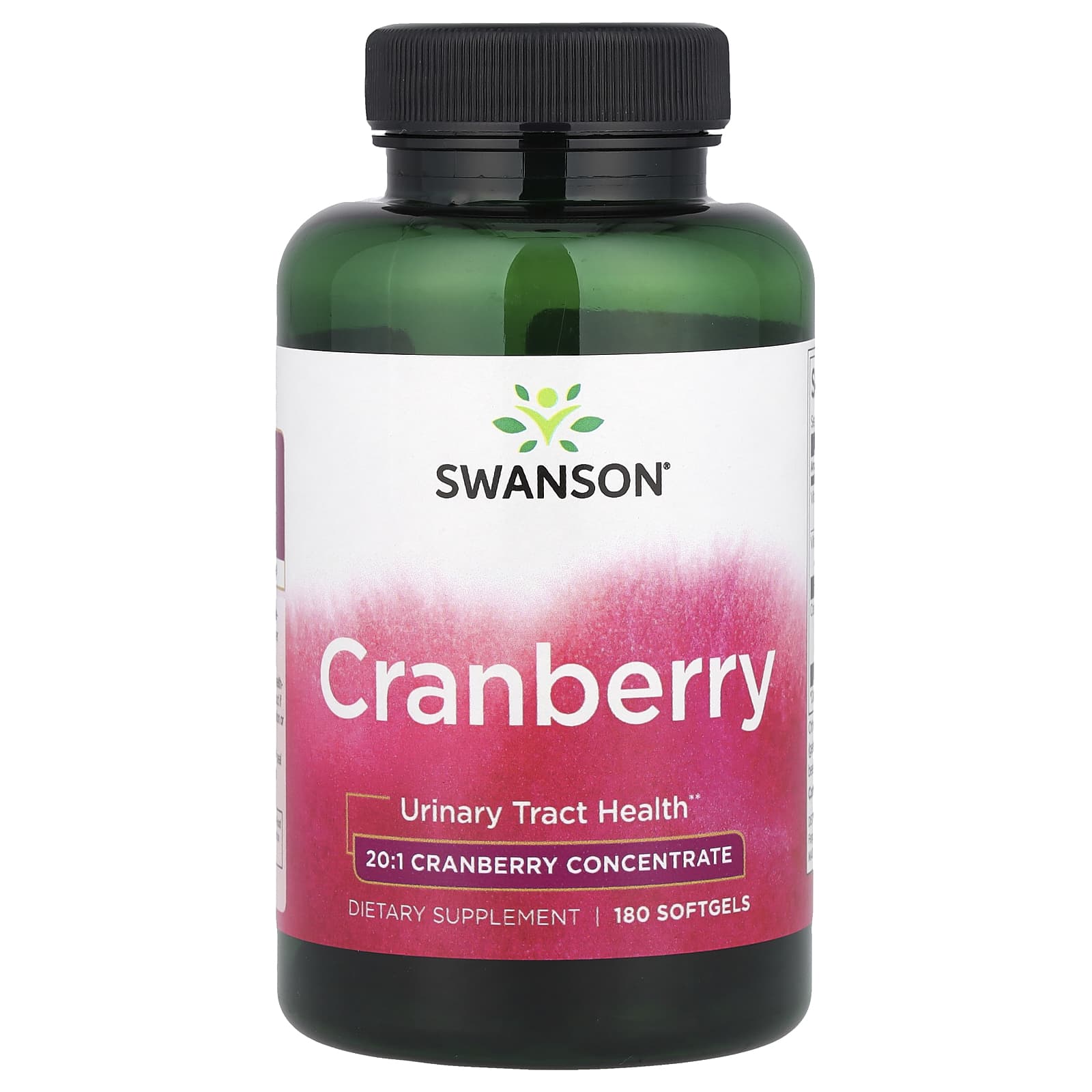 Клюква Swanson, вкус Cranberry, 180 мягких капсул