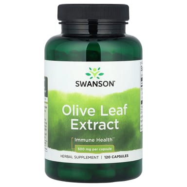 Экстракт листьев оливы Swanson, 500 мг, 120 капсул