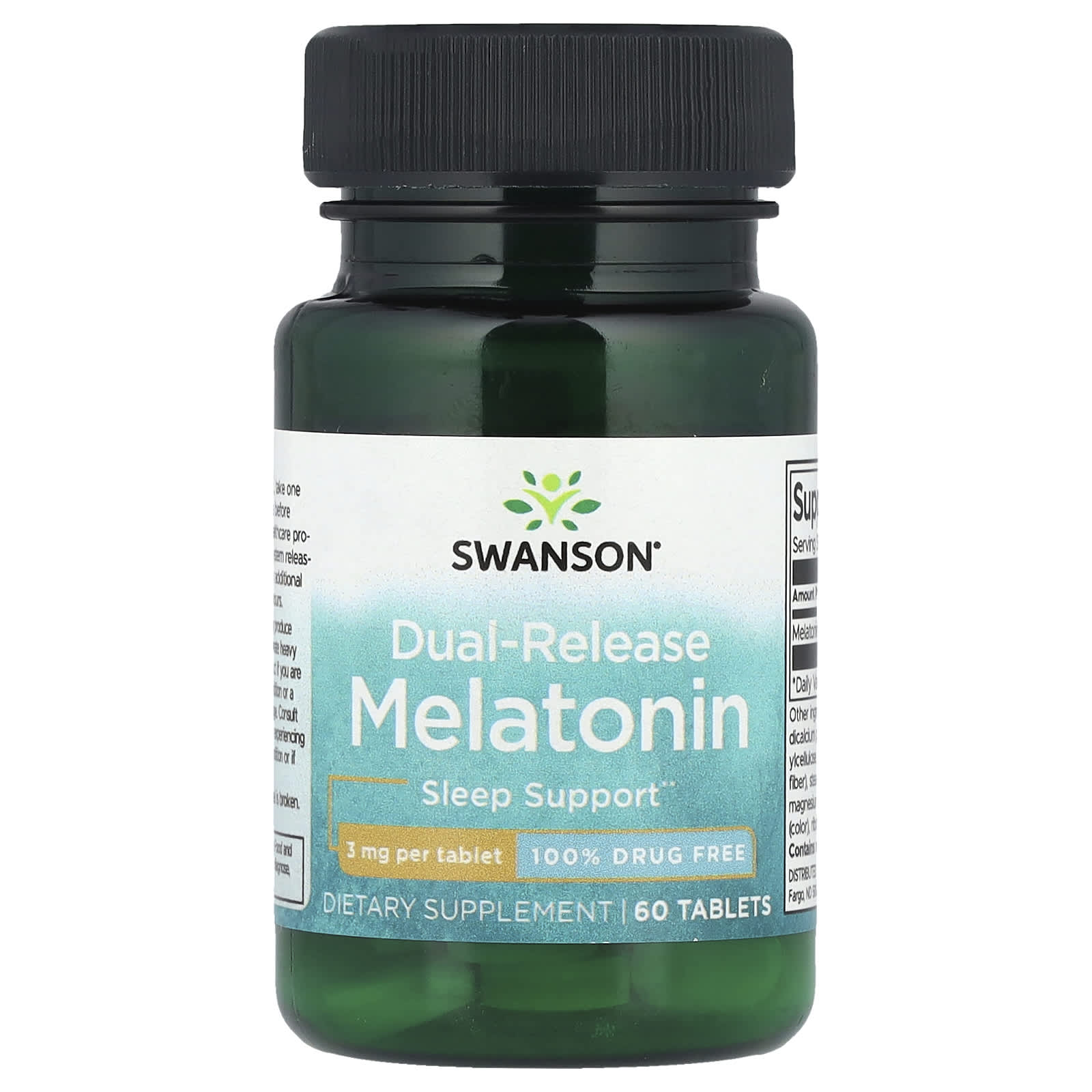 Мелатонин Swanson Dual-Release, 3 мг, 60 таблеток