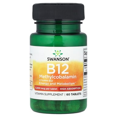 Метил B12 Swanson Vitamin, 5000 мкг, 60 таблеток