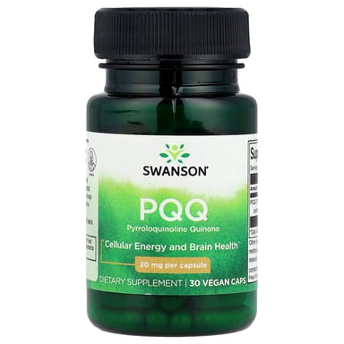 PQQ (пирролохинолинхинон) Swanson 30 Vegan Caps, 20 мг