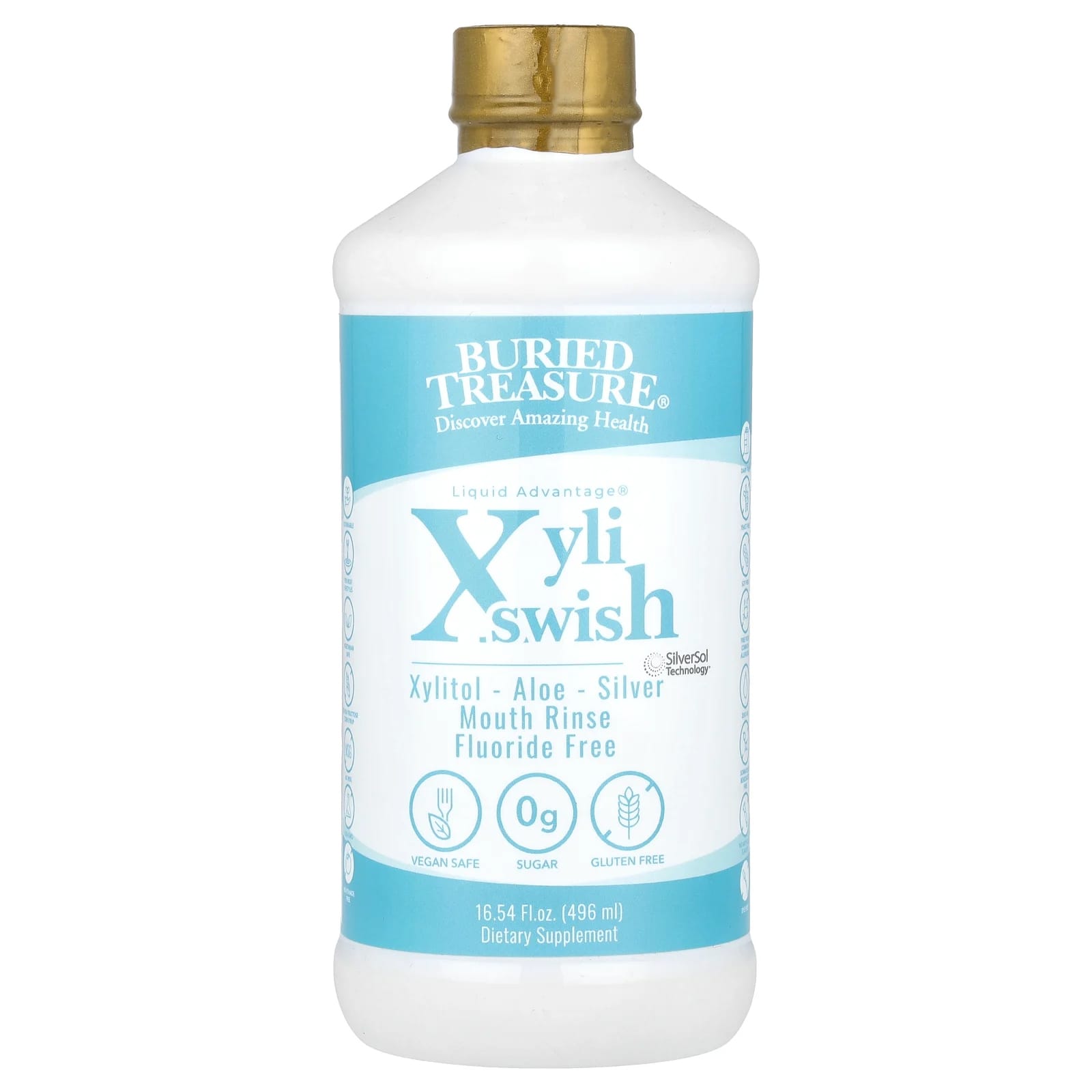 Ополаскиватель для полости рта Buried Treasure Liquid Advantage®, оттенок XyliSwish, 496 мл, жидкая форма — фото 2