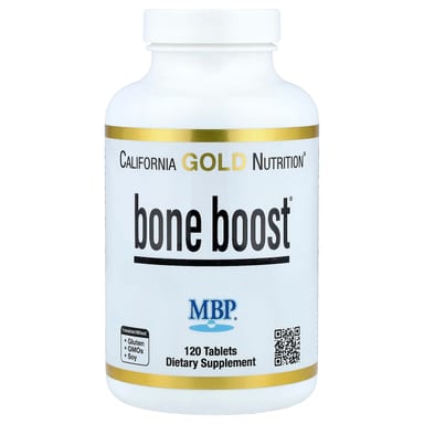 Магний California Gold Nutrition Bone Boost® with Calcium Vitamin C and Potassium, 120 таблеток