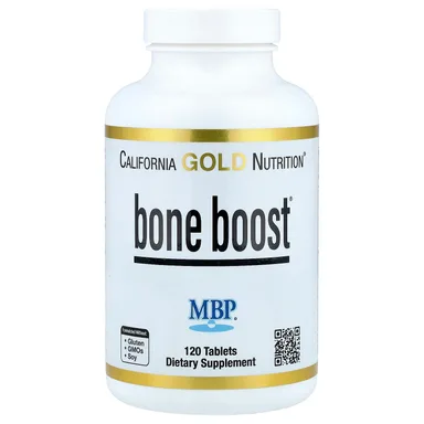 Фото товара: Магний California Gold Nutrition Bone Boost® with Calcium Vitamin C and Potassium, 120 таблеток
