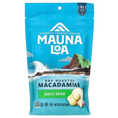 Орехи макадамия Mauna Loa, 113 г (4 унции) с чесноком и луком