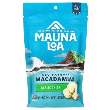 Фото товара: Орехи макадамия Mauna Loa, 113 г (4 унции) с чесноком и луком