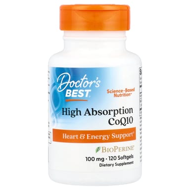 Коэнзим Q10 Doctor's Best High Absorption, 100 мг, 120 мягких капсул