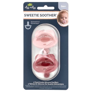 Соска Itzy Ritzy, 2 штуки, силиконовая, 0+ месяцев, с бантом