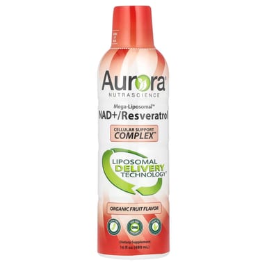 Ресвератрол Aurora Nutrascience Mega-Liposomal™ NAD+ Organic Fruit, 480 мл