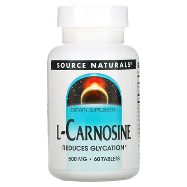 L-карнозин Source Naturals L-Carnosine, 500 мг, 60 таблеток