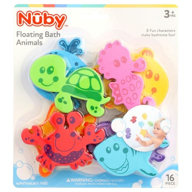 Игрушки для купания Nuby, 16 штук, от 3 лет