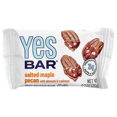 Снек Yes Bar Bars Salted Maple Pecan, 40 г, 6 шт., батончик