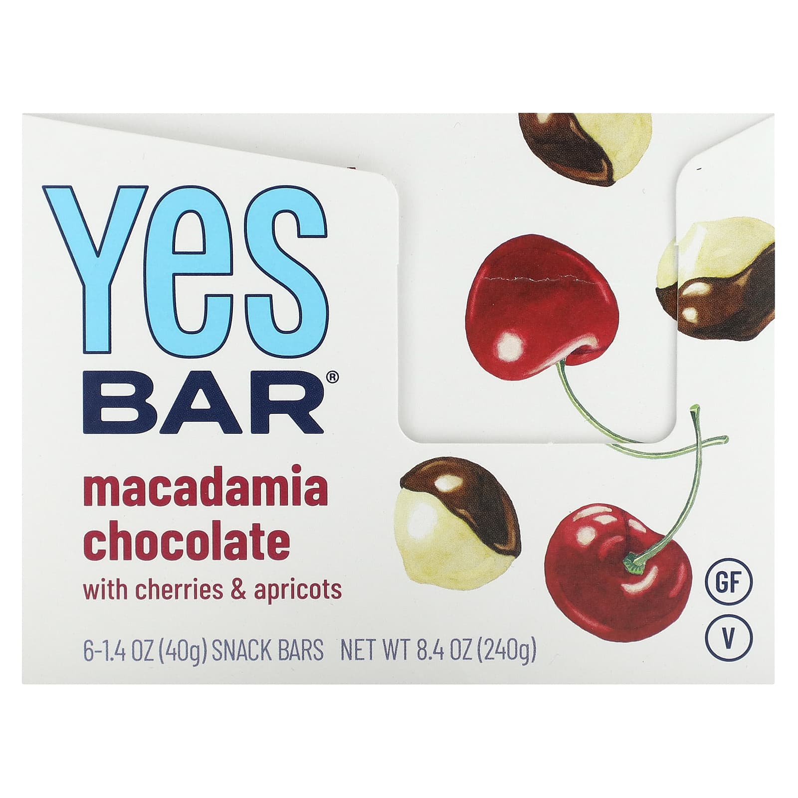 Шоколад Yes Bar Snack Bar, вкус Macadamia Chocolate, 40 г, 6 шт., батончик — фото 2