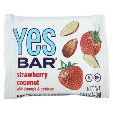 Батончик Yes Bar, вкус Strawberry Coconut, 40 г, 6 шт.