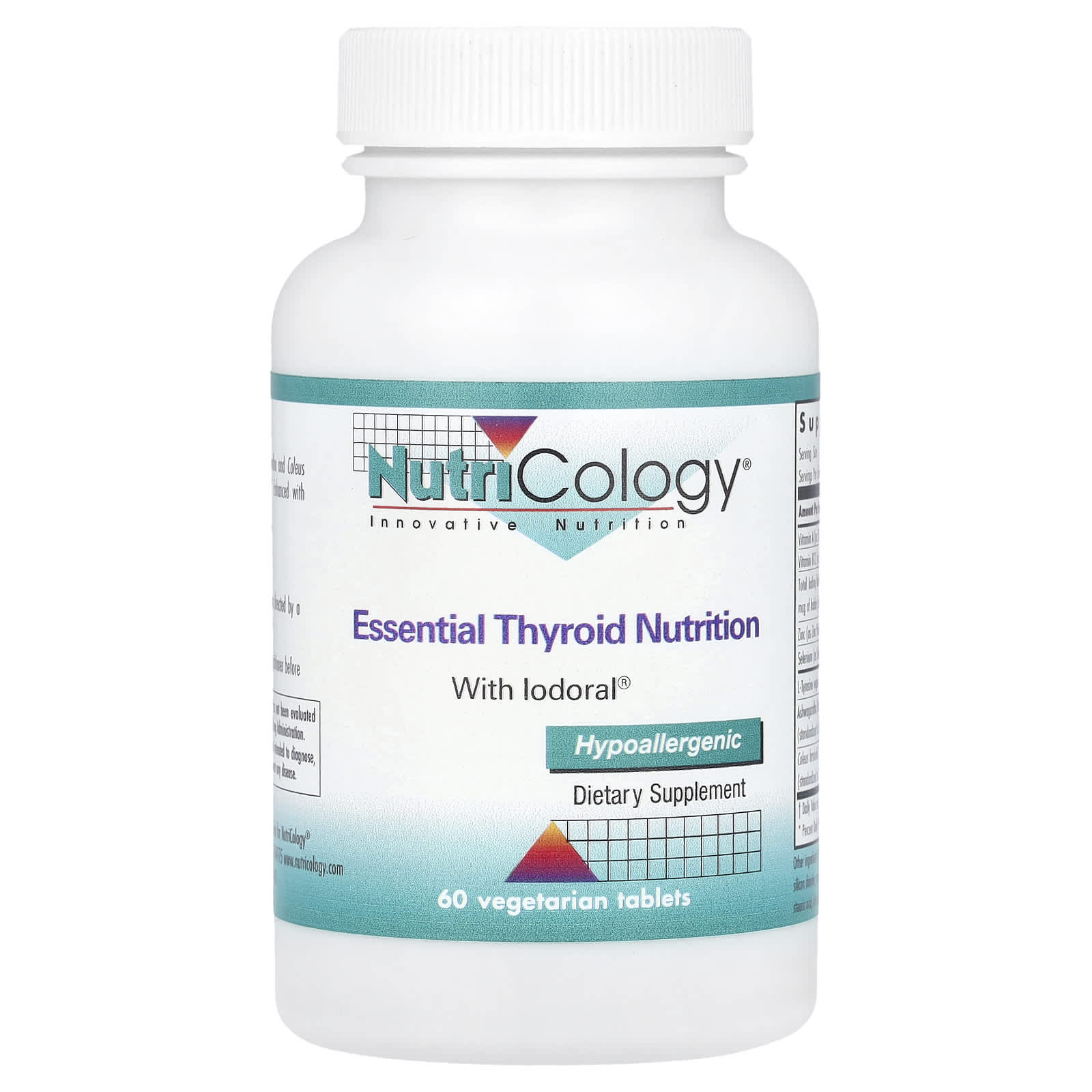 Питание для щитовидной железы Nutricology, 60 вегетарианских таблеток