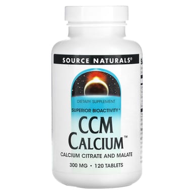 Кальций Source Naturals CCM, 300 мг, 120 таблеток