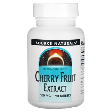 Экстракт вишни Source Naturals, вкус Cherry Fruit Extract, 500 мг, 90 таблеток