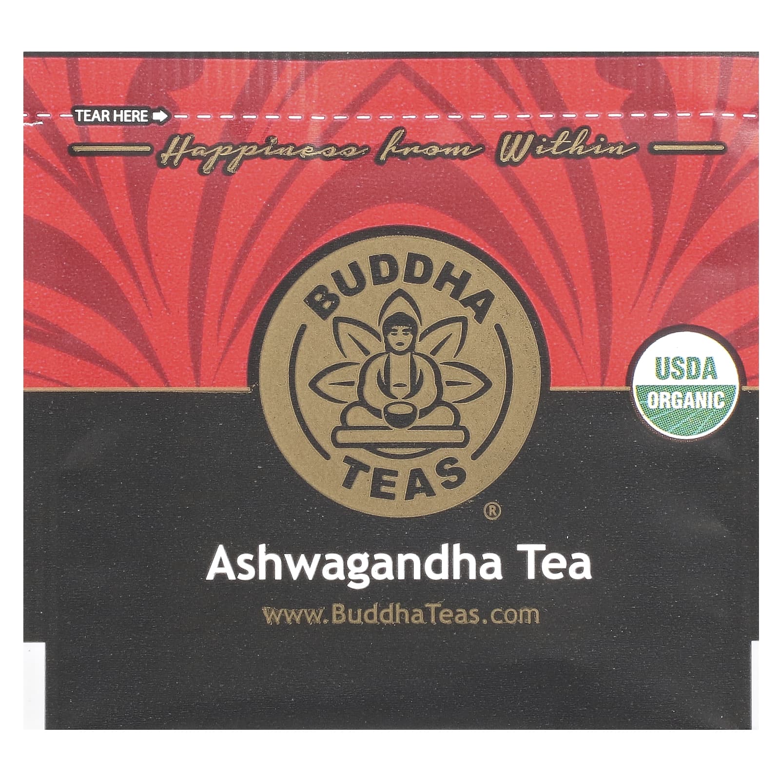Ашваганда Buddha Teas Organic Herbal Tea 18 Tea Bags, 36 г, чайные пакетики