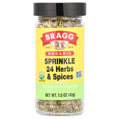 Фото товара: Приправа Bragg Organic Sprinkle 24 Herbs & Spices Salt-Free Blend, 42 г