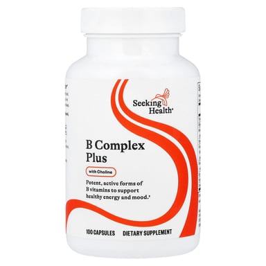 Комплекс витаминов B Seeking Health Plus With Choline, 100 капсул