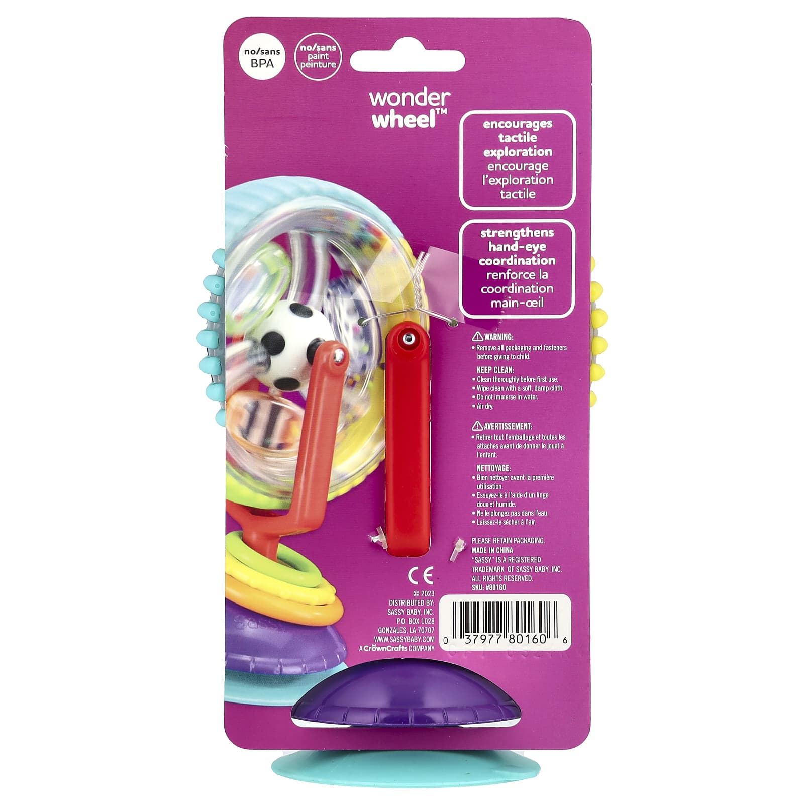 Игрушка Sassy, Wonder Wheel™, 6m +, 1 шт. — фото 2