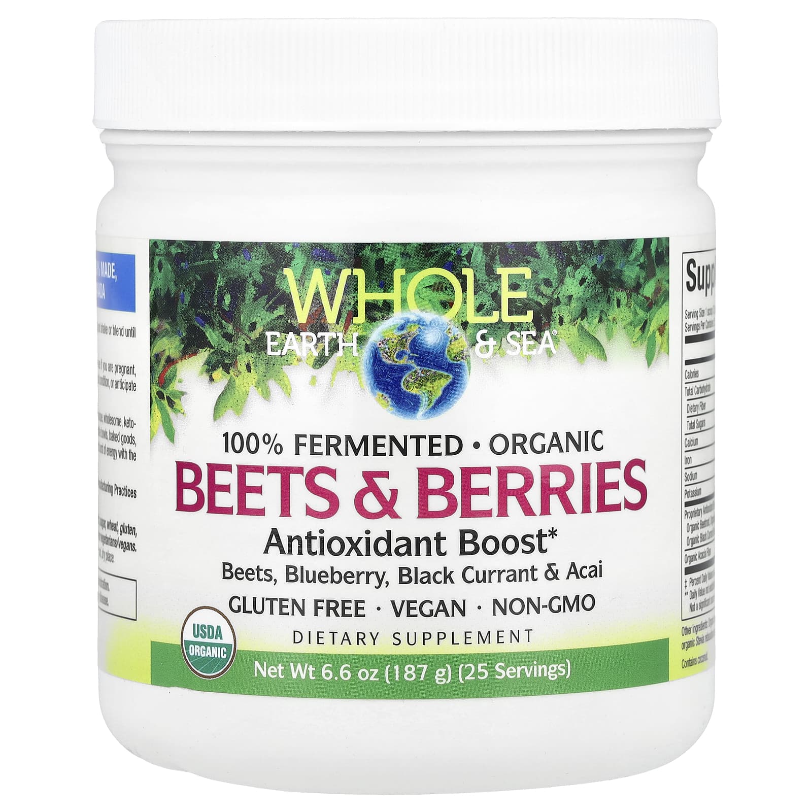 Порошок Whole Earth & Sea®, Свекла и Ягоды, 187 г