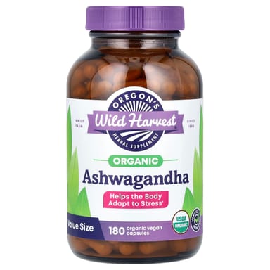 Ашваганда Oregon's Wild Harvest Organic, 400 мг, капсулы